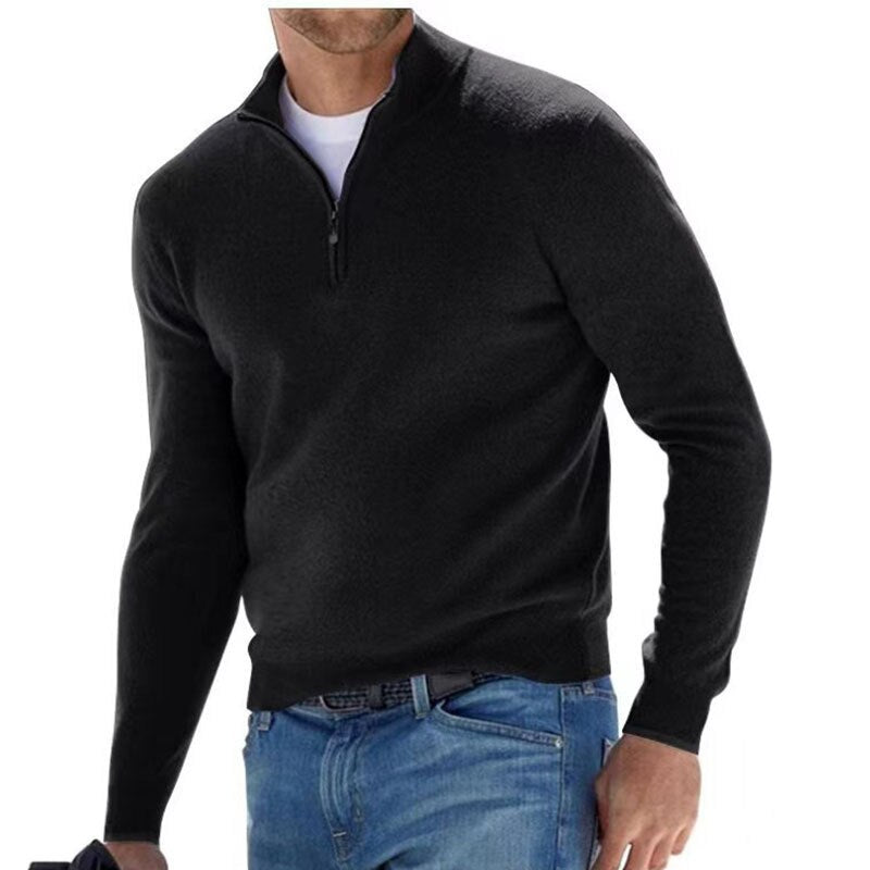 Luxury Men's Zip Sweater - Mason