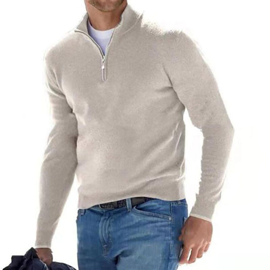 Luxury Men's Zip Sweater - Mason