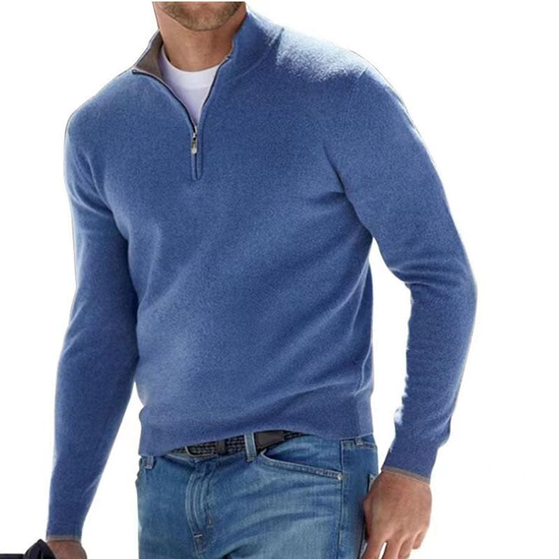 Luxury Men's Zip Sweater - Mason