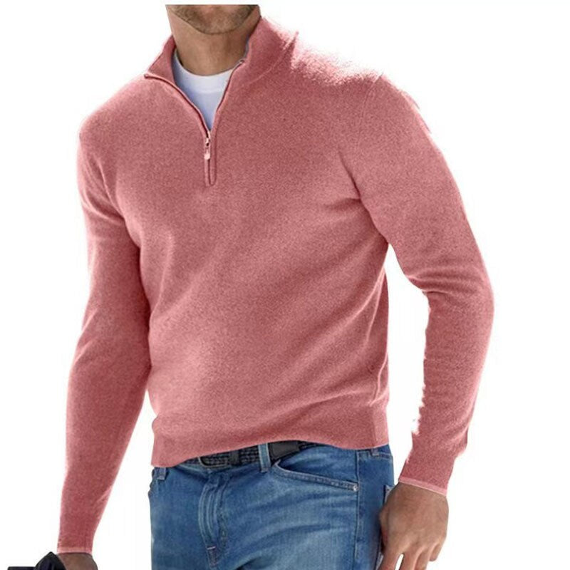 Luxury Men's Zip Sweater - Mason