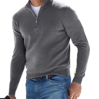 Luxury Men's Zip Sweater - Mason