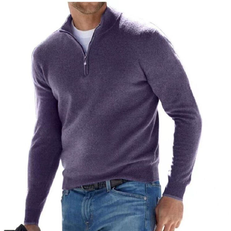 Luxury Men's Zip Sweater - Mason