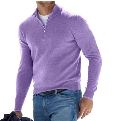 Luxury Men's Zip Sweater - Mason