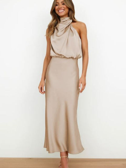 Elegant Party Dress With A Lustrous Finish - Brooke