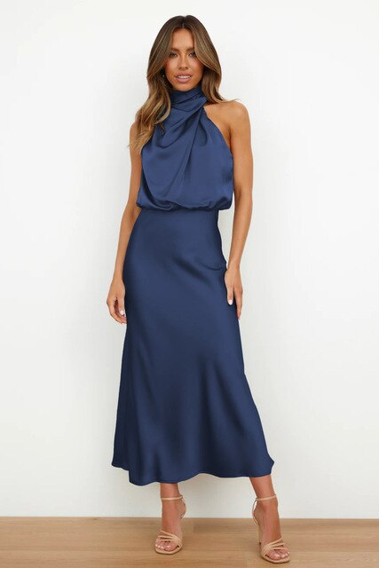 Elegant Party Dress With A Lustrous Finish - Brooke