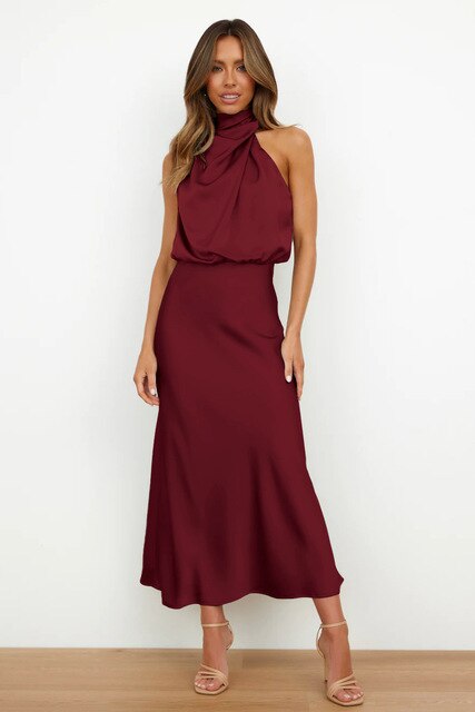Elegant Party Dress With A Lustrous Finish - Brooke