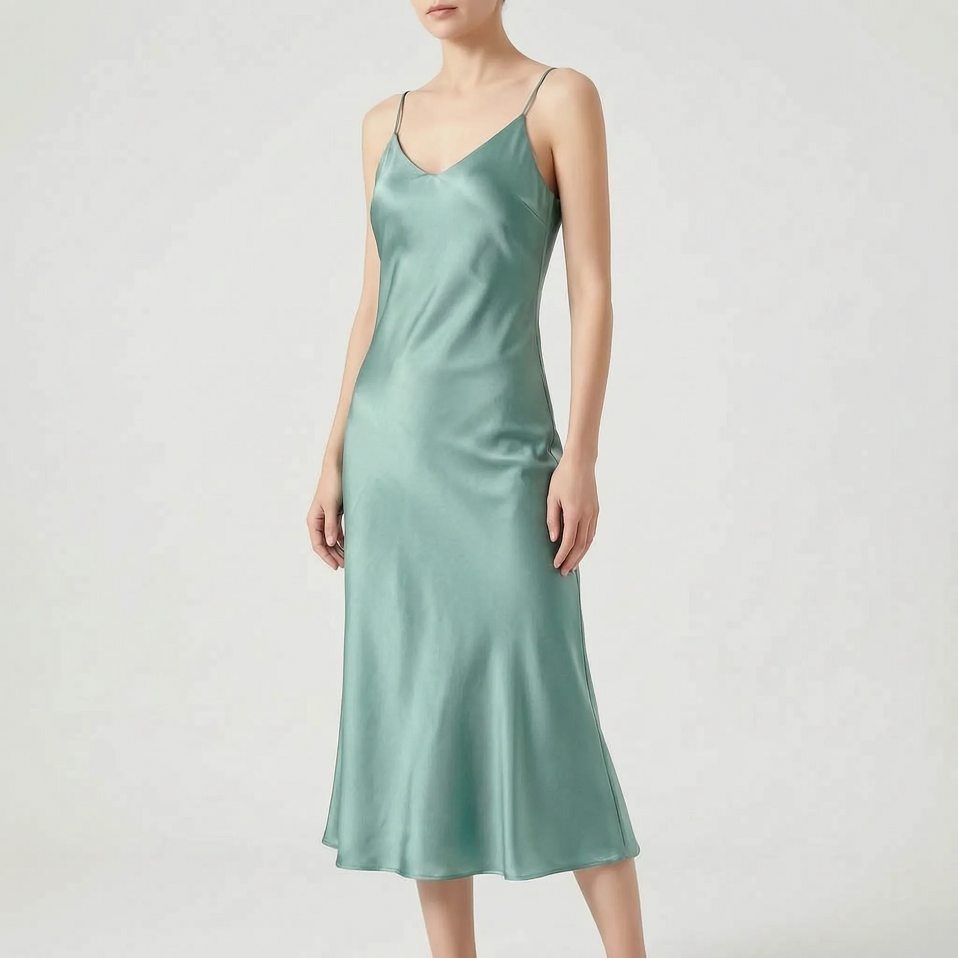 Elegant Slip Midi Dress -  Charlotte