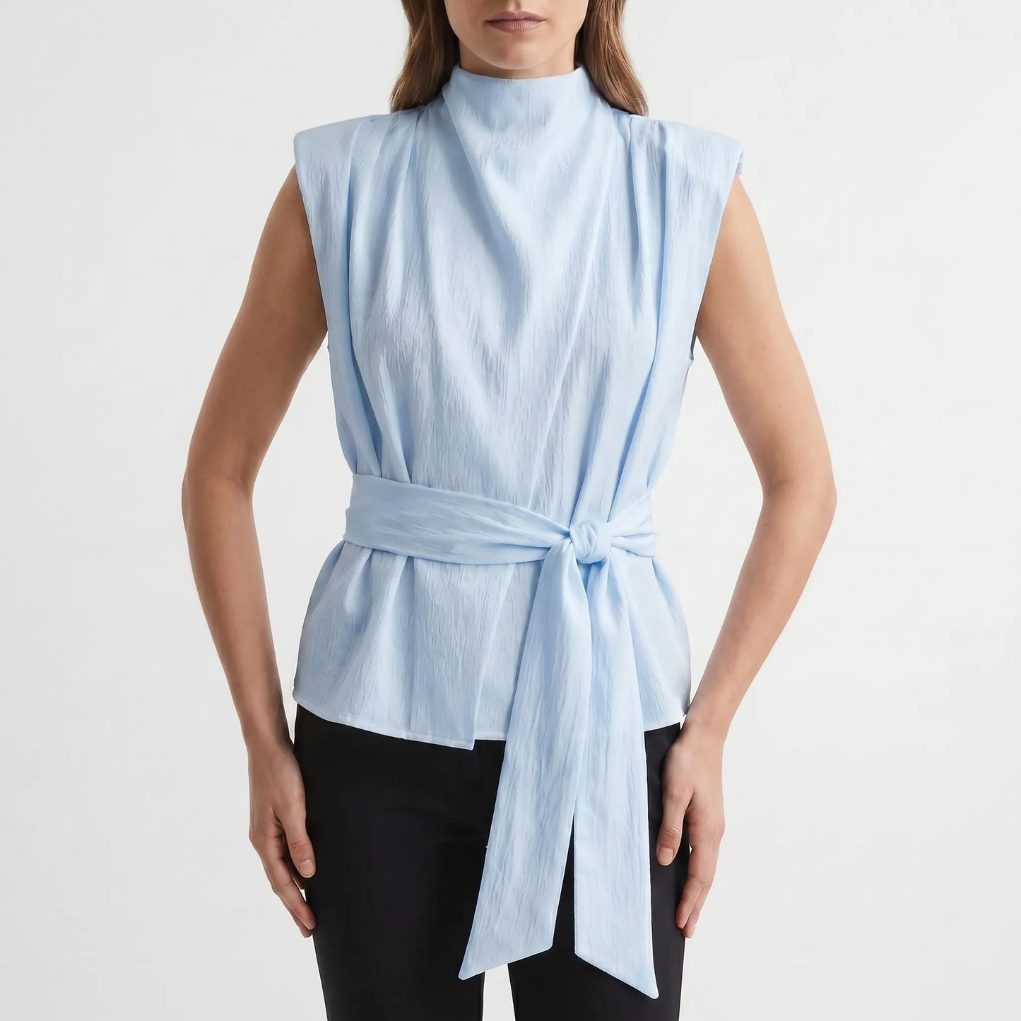Elegant Tie Waist Top -  Kelli