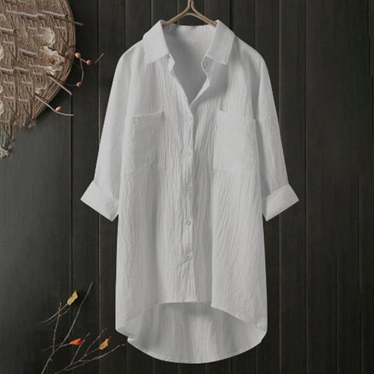 Elegant Women's Button-Through Blouse - Roxanne