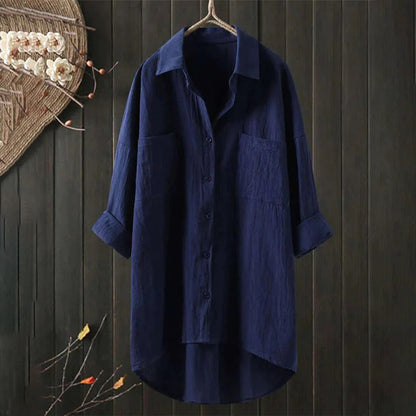 Elegant Women's Button-Through Blouse - Roxanne