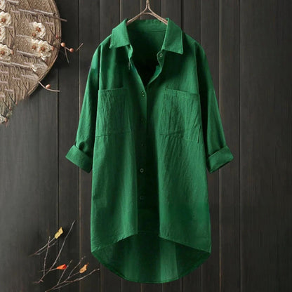 Elegant Women's Button-Through Blouse - Roxanne