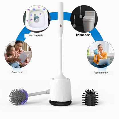 Electric UV Toilet Brush with Dual Head – PureSpin