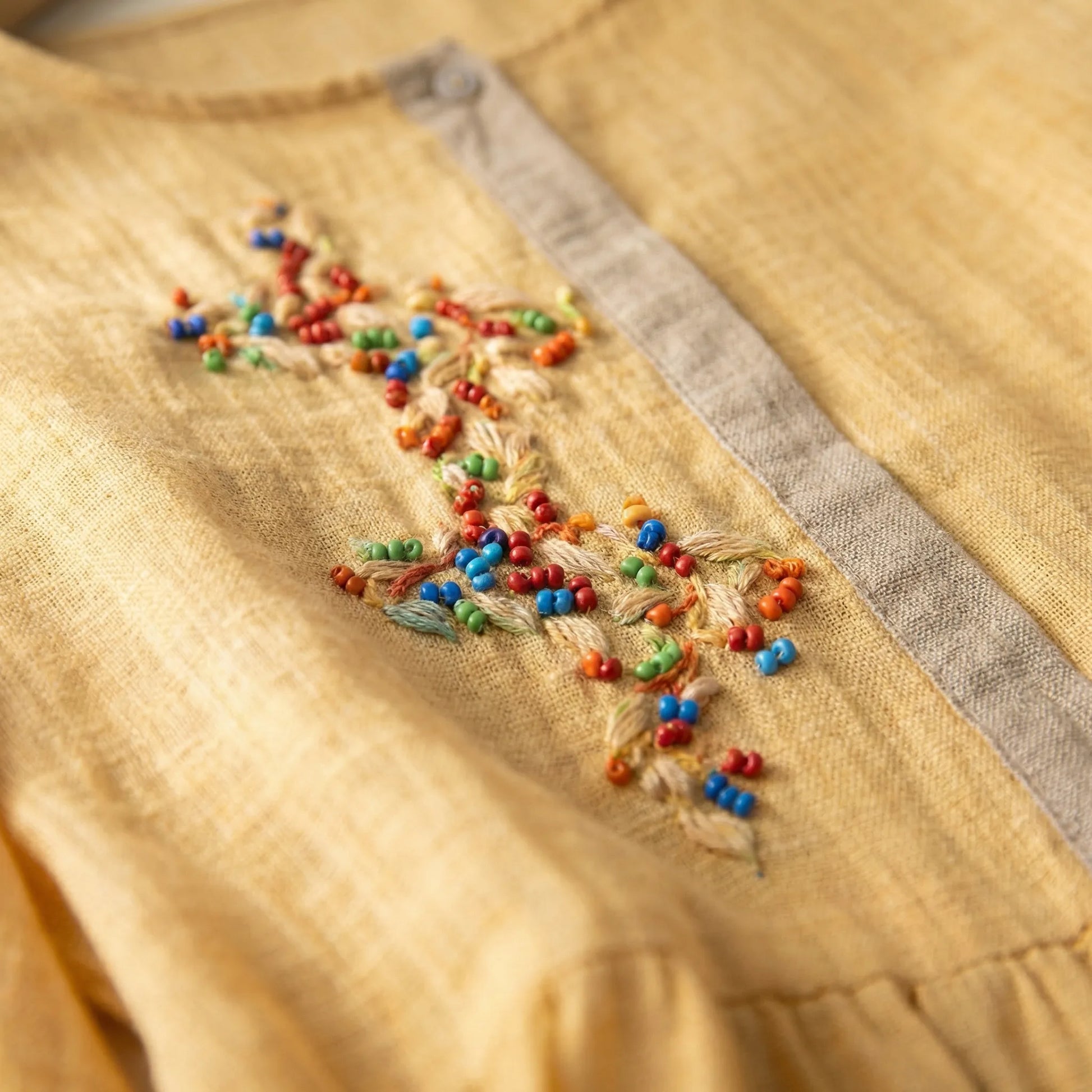 Embroidered Ethnic Style Dress - Thalea