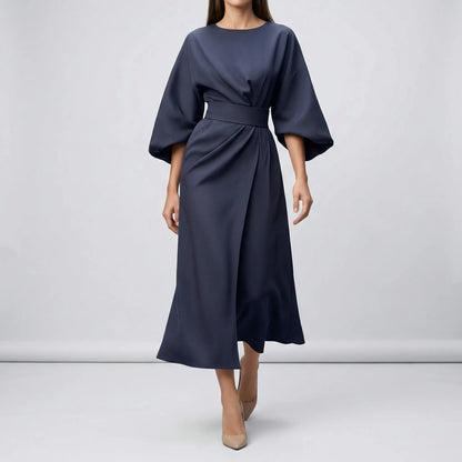 Evening Dress With Waist Belt - Angela