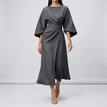 Evening Dress With Waist Belt - Angela