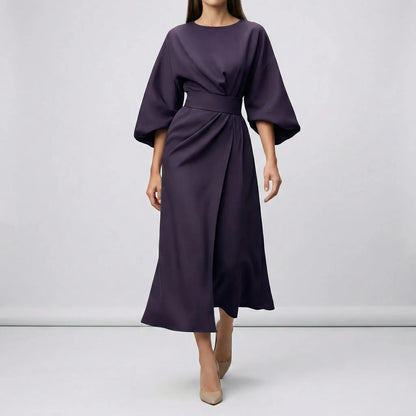 Evening Dress With Waist Belt - Angela