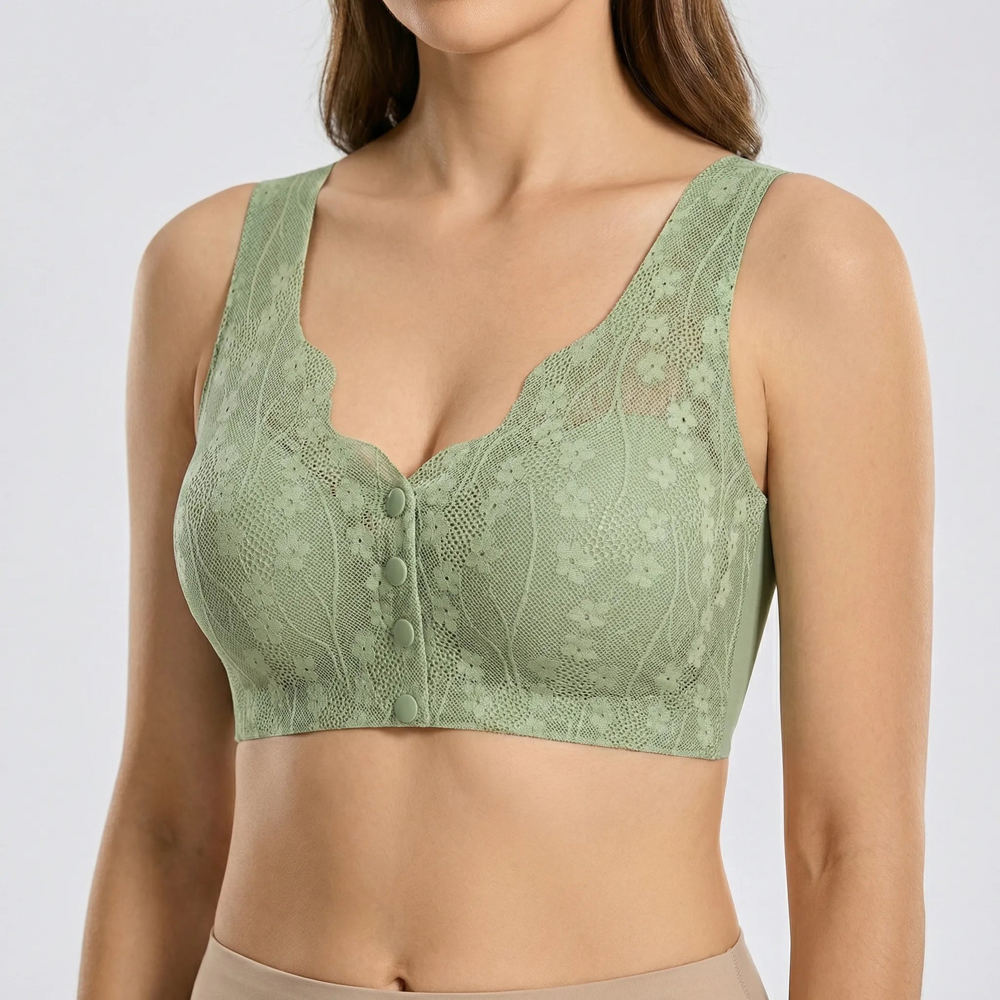 Everyday Front-Fastening Lace Bra - Svenja
