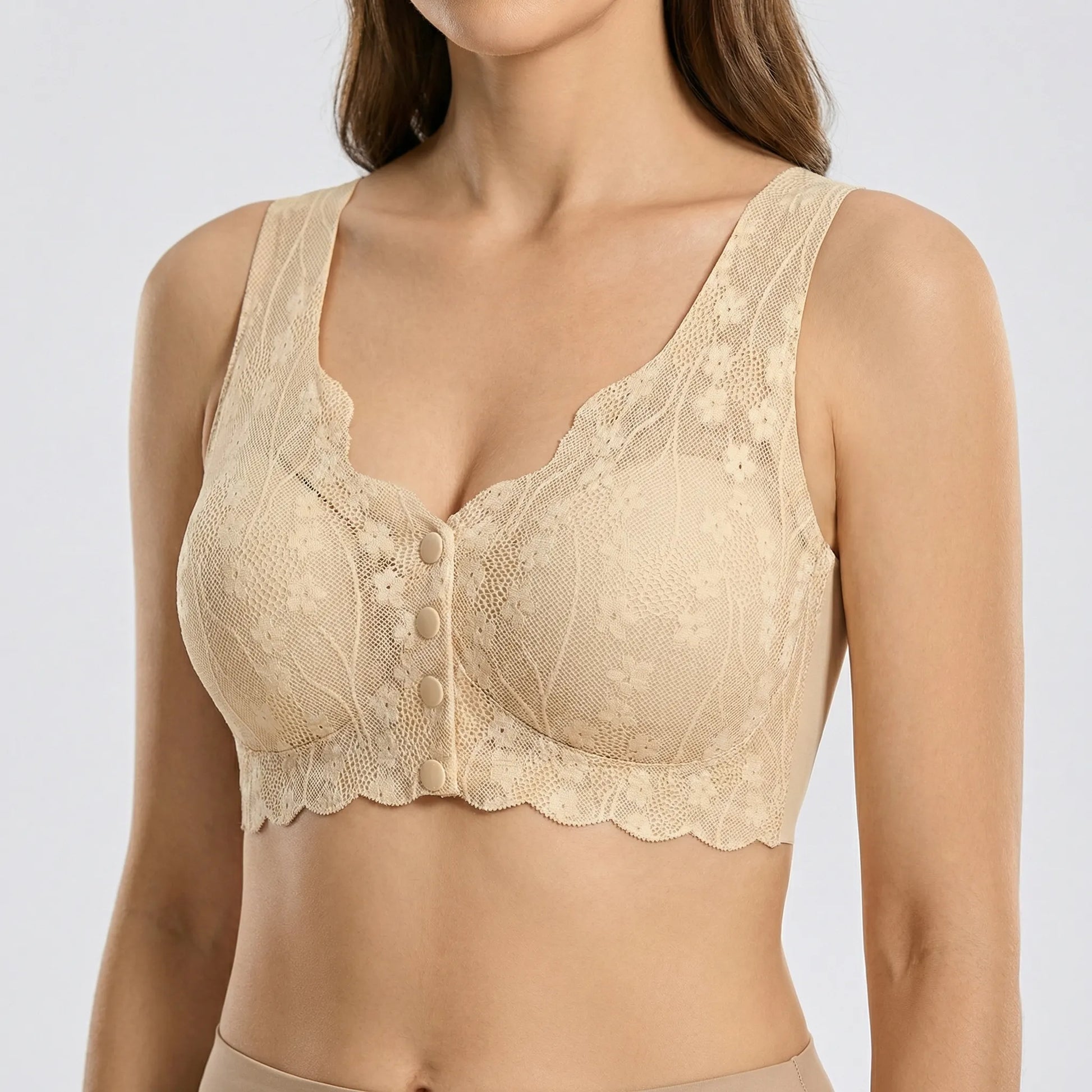 Everyday Front-Fastening Lace Bra - Svenja
