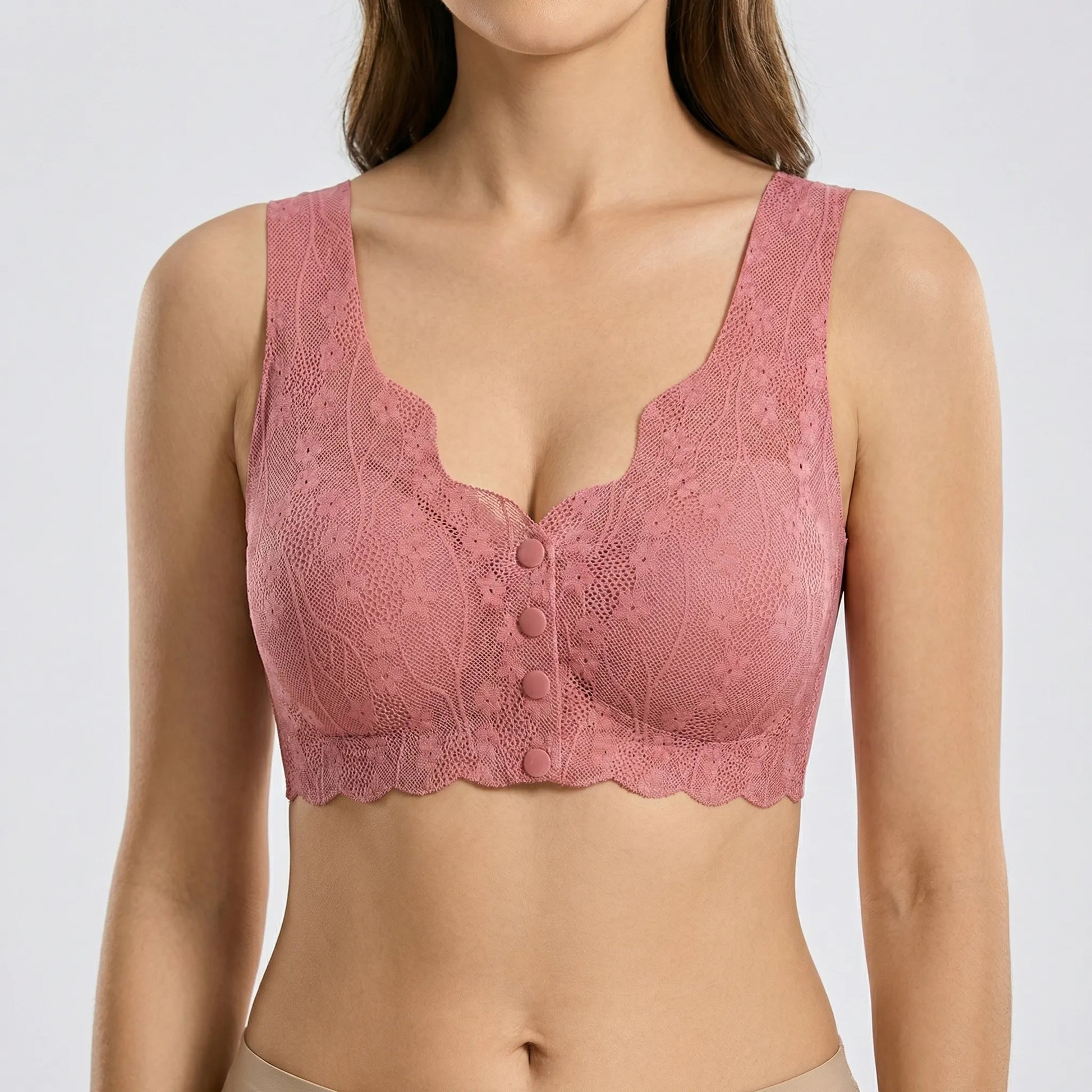 Everyday Front-Fastening Lace Bra - Svenja