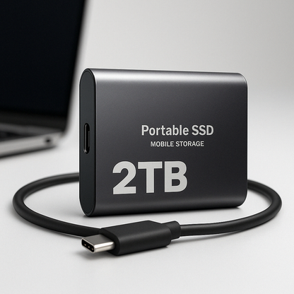 External SSD 2TB USB-C High-Speed Portable Storage Drive 4