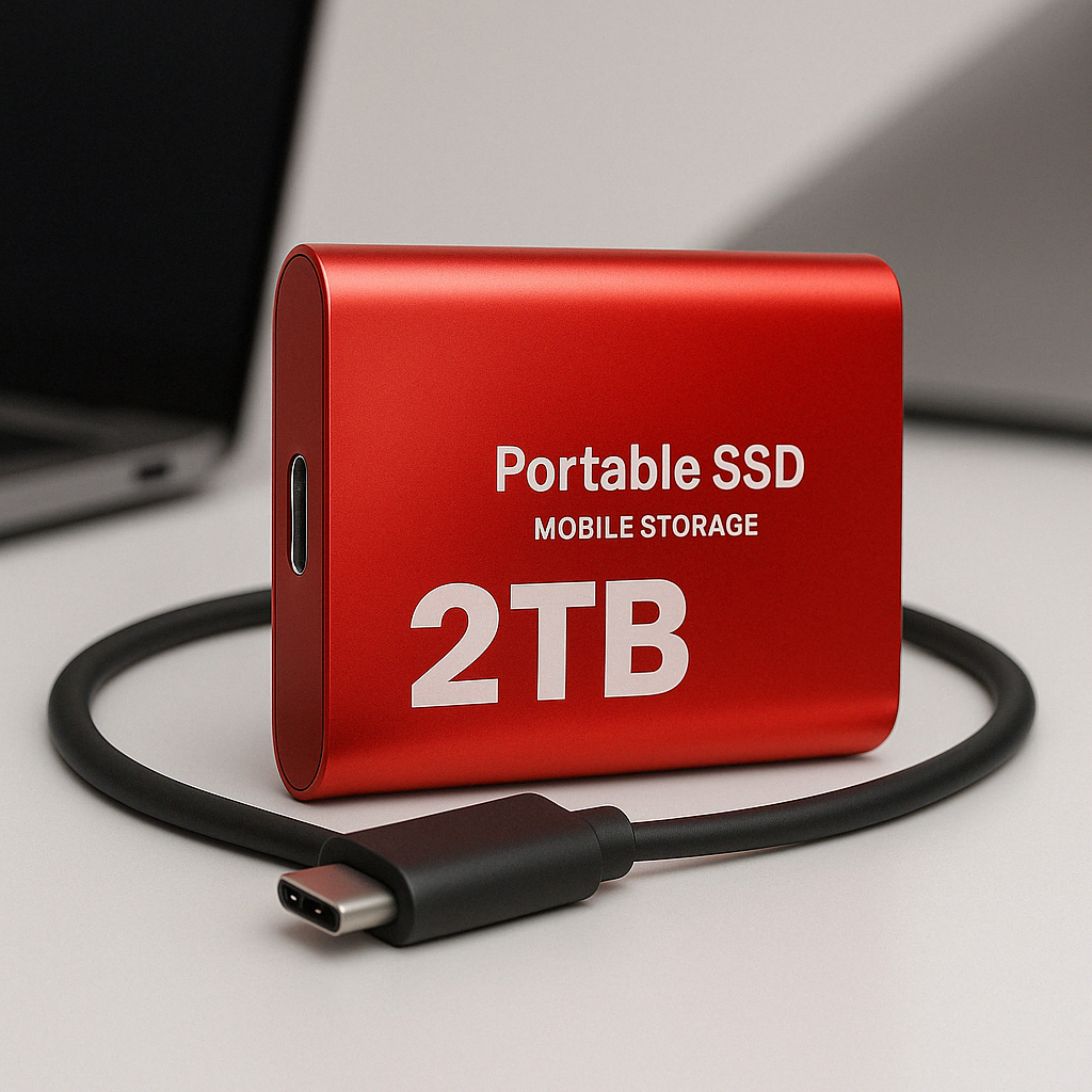External SSD 2TB USB-C High-Speed Portable Storage Drive 3