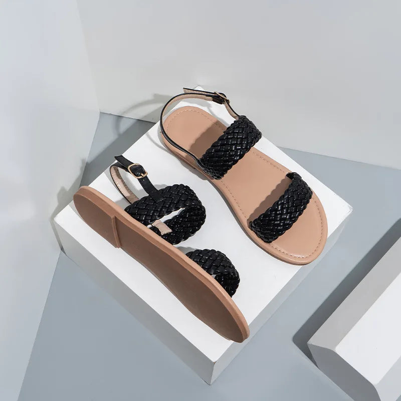 Flat summer shoes with a non-slip sole – Elina