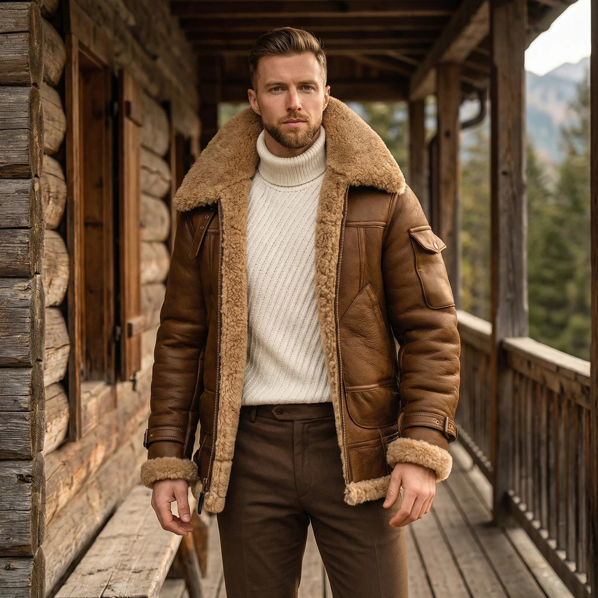 Faux Shearling Jacket - Raphael