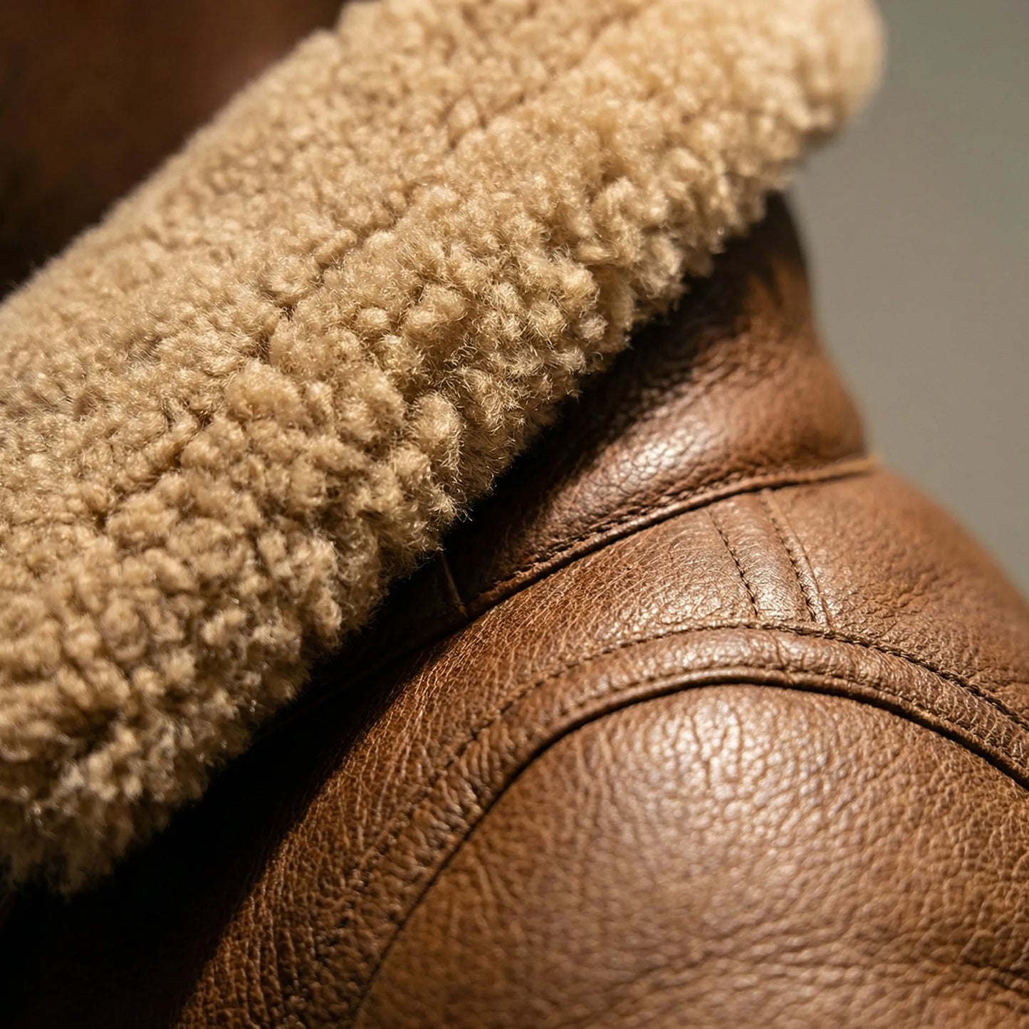 Faux Shearling Jacket - Raphael