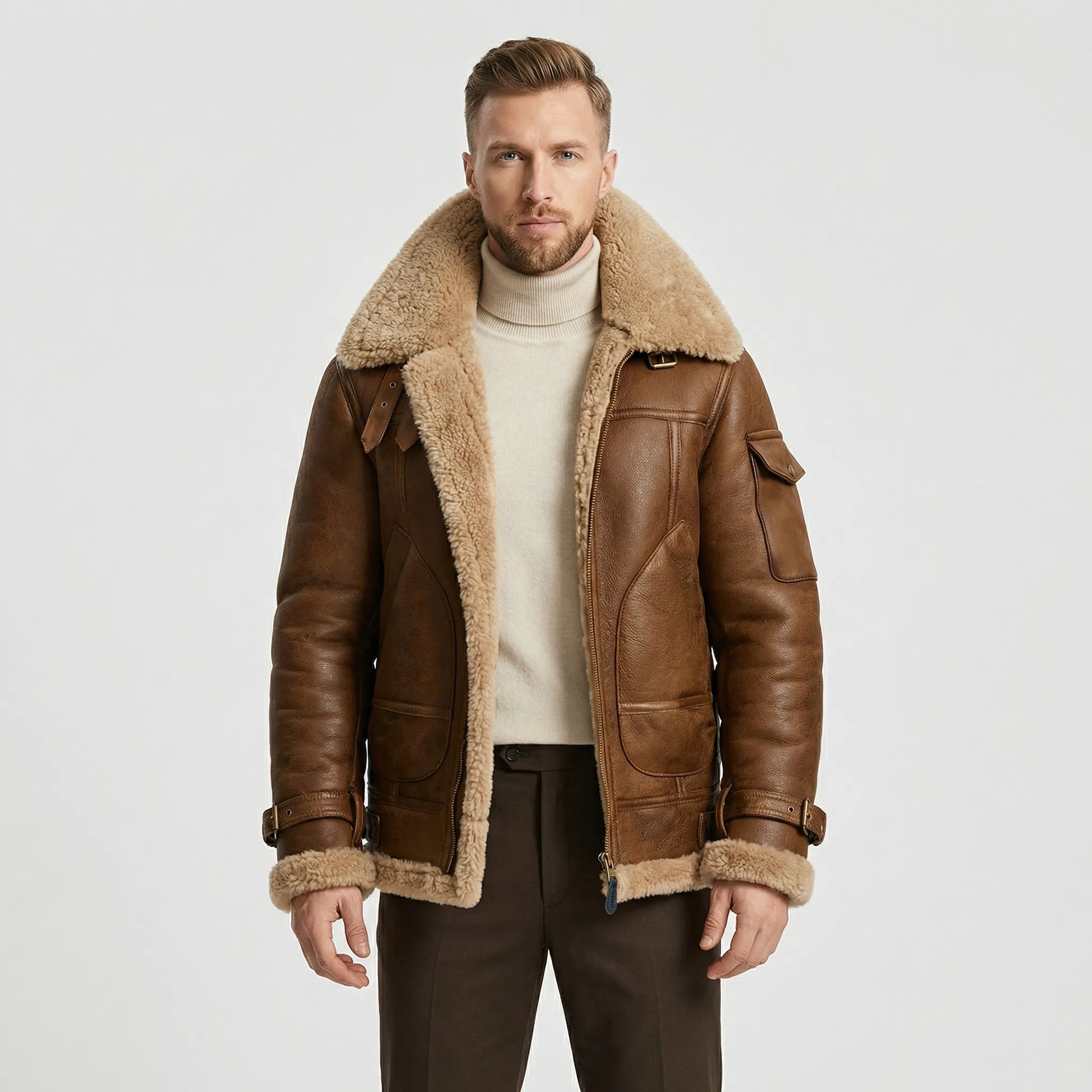 Faux Shearling Jacket - Raphael
