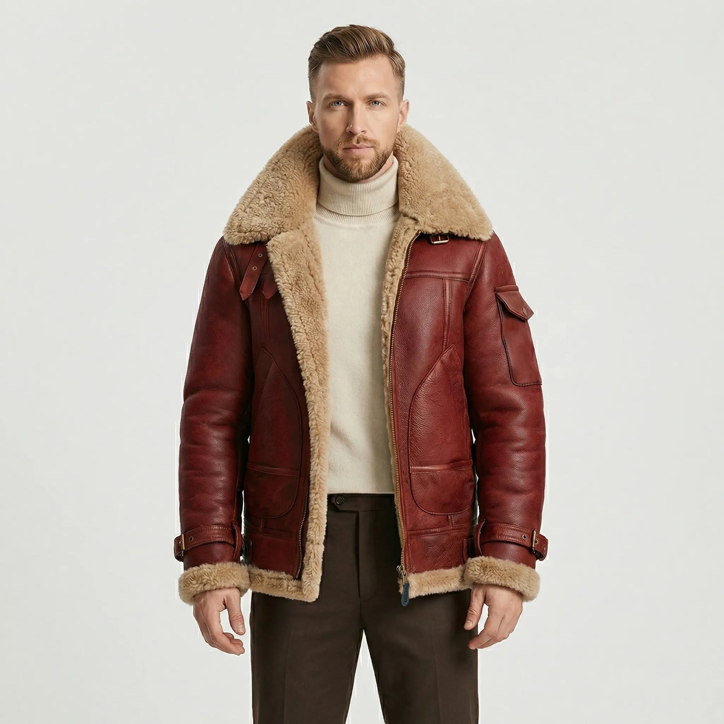 Faux Shearling Jacket - Raphael