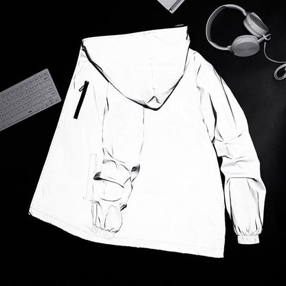 High-Reflective Waterproof Unisex Raincoat - LumiSafe