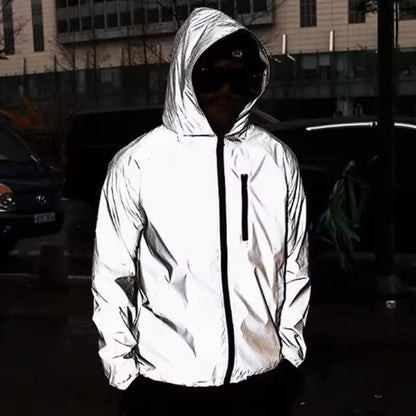 High-Reflective Waterproof Unisex Raincoat - LumiSafe