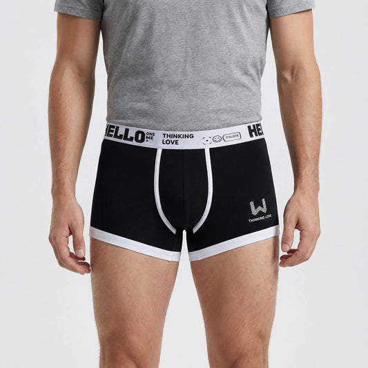 Fitted Boxer Brief With Waistband Branding (8-Pack) -  Shaun