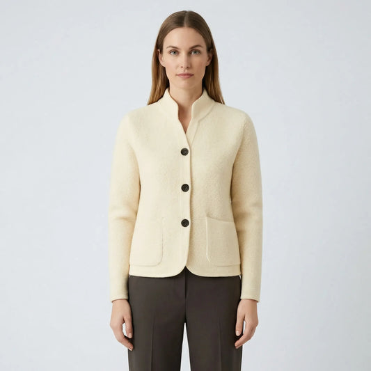 Fitted Casual Cardigan With Pockets - Marlena