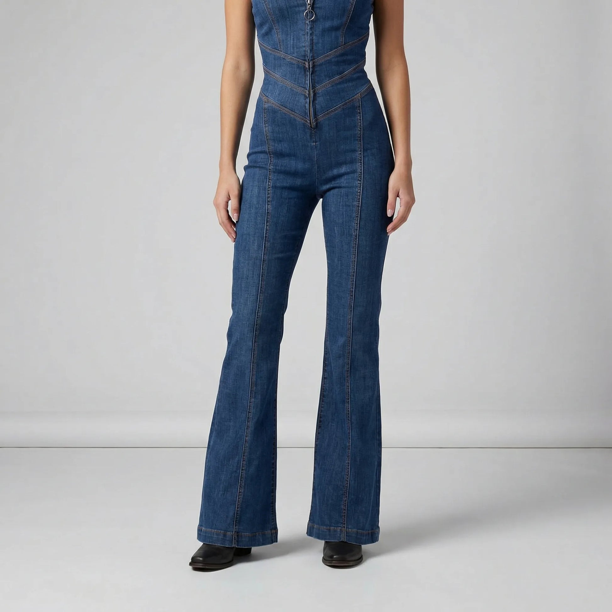 Fitted Sleeveless Jumpsuit - Kristin