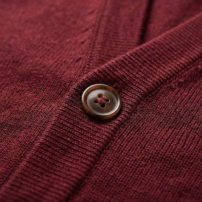 Fitted V-Neck Cardigan - Gino
