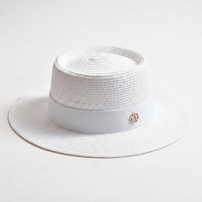 Flat Top Woven Hat - Calypsa