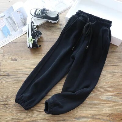 Fleece-Lined Ankle-Length Jogger Trousers - Margie