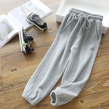 Fleece-Lined Ankle-Length Jogger Trousers - Margie