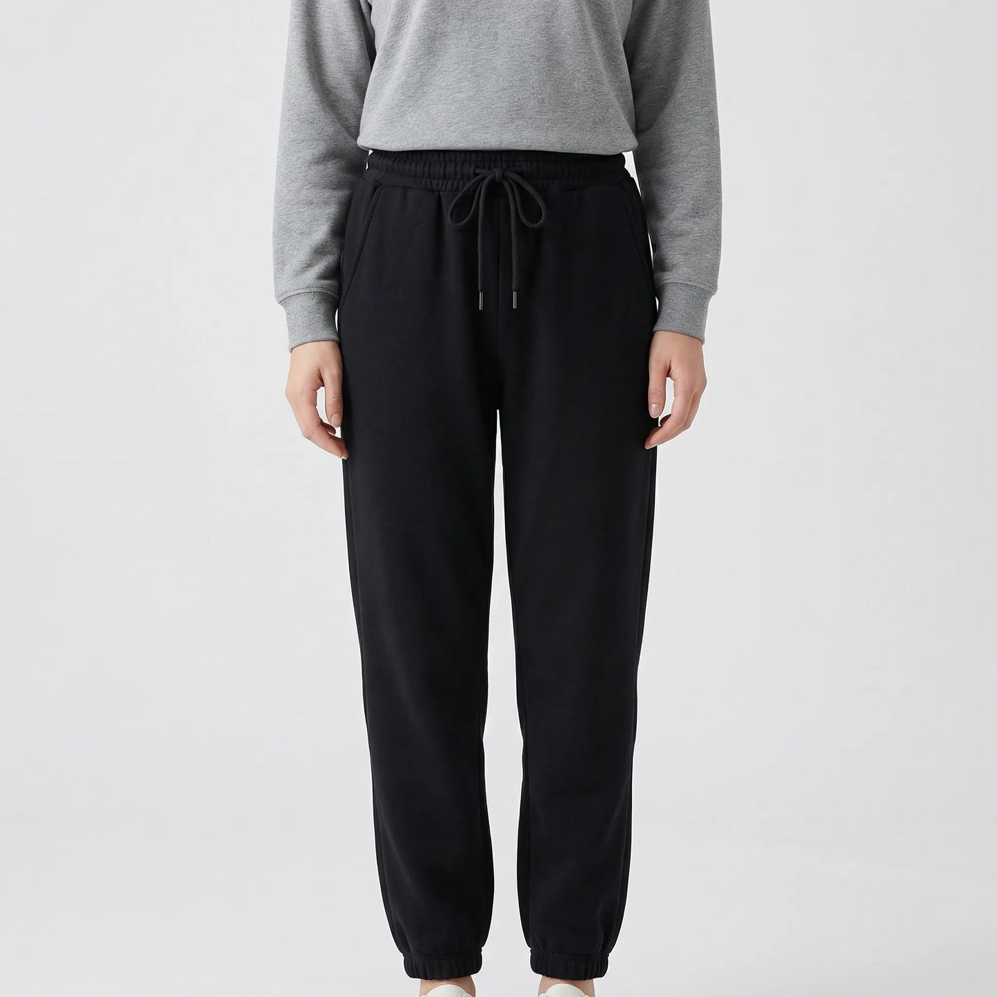 Fleece-Lined Ankle-Length Jogger Trousers - Margie