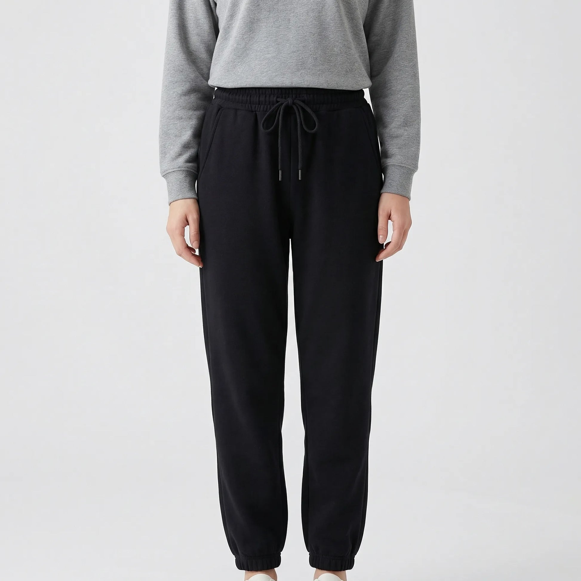 Fleece-Lined Ankle-Length Jogger Trousers - Margie