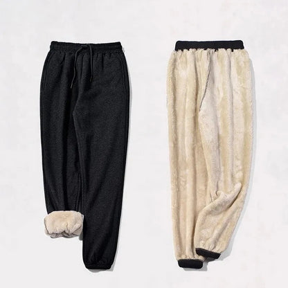 Fleece-Lined Ankle-Length Jogger Trousers - Margie