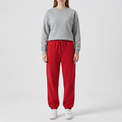 Fleece-Lined Ankle-Length Jogger Trousers - Margie