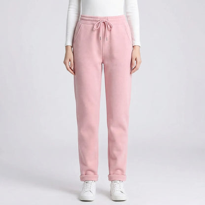 Fleece-Lined Ankle-Length Jogger Trousers - Margie