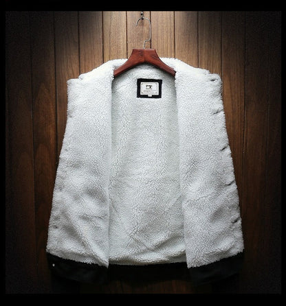 Fleece-Lined Retro Denim Jacket - Samuel