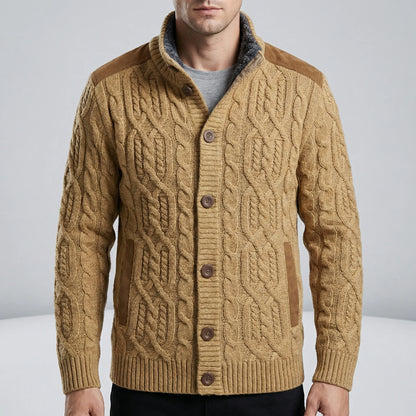 Fleece Lined Cardigan Men's - Mats