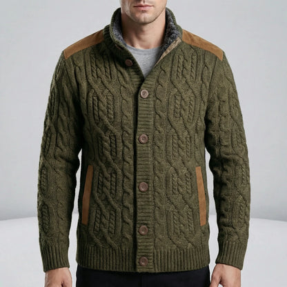 Fleece Lined Cardigan Men's - Mats