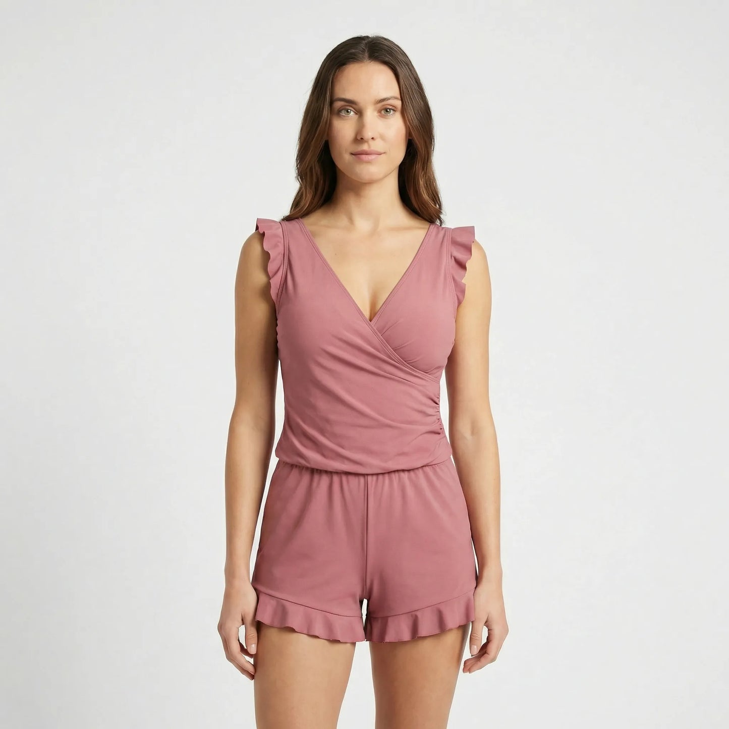 Floral Casual Beachwear Swimsuit - Amina