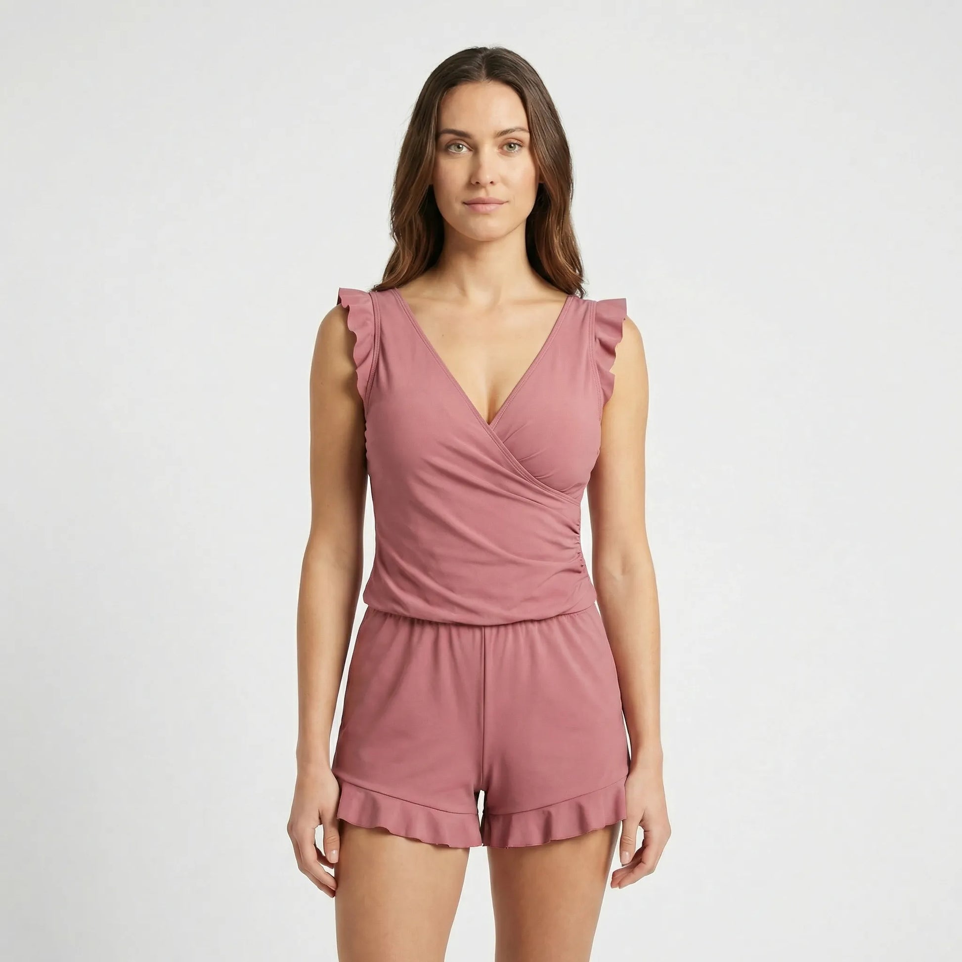 Floral Casual Beachwear Swimsuit - Amina