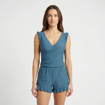 Floral Casual Beachwear Swimsuit - Amina